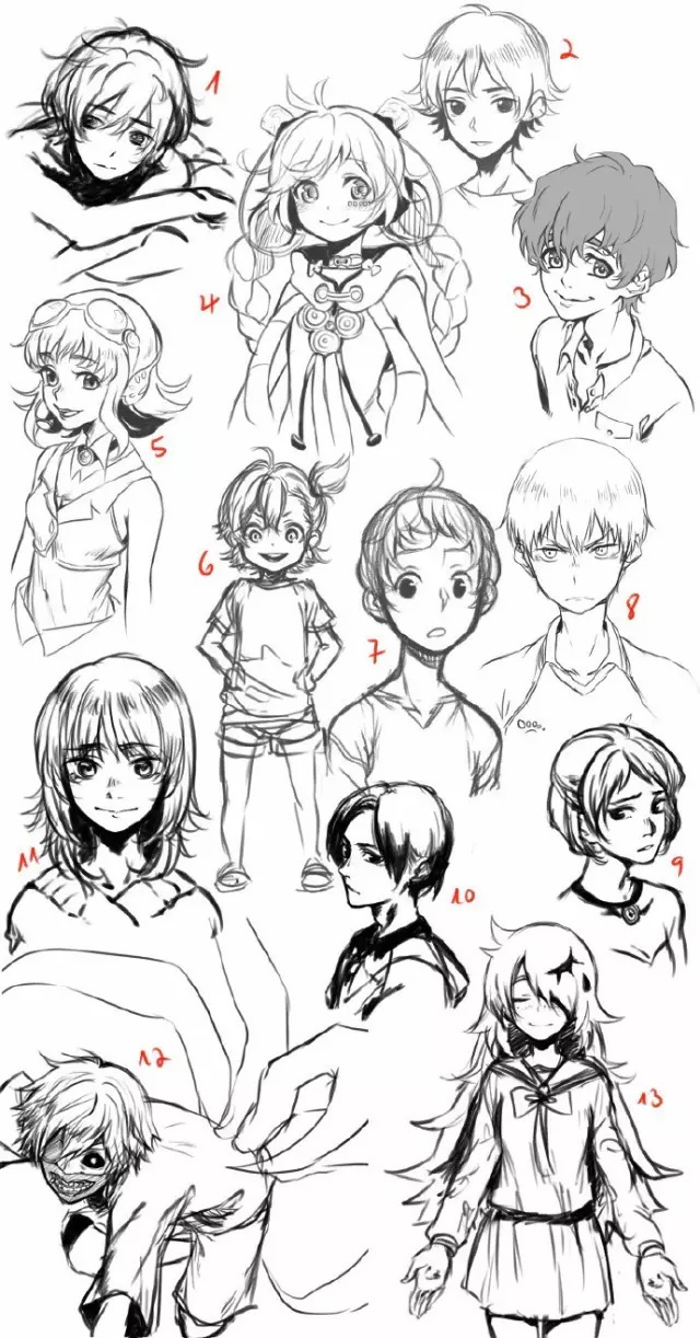 動(dòng)漫人物繪畫全方位參考指南 發(fā)型、姿勢(shì)、表情與網(wǎng)站資源